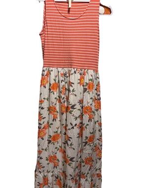 Women’s maxi Matilda Jane  Orange Stripe & Floral Maxi Dress